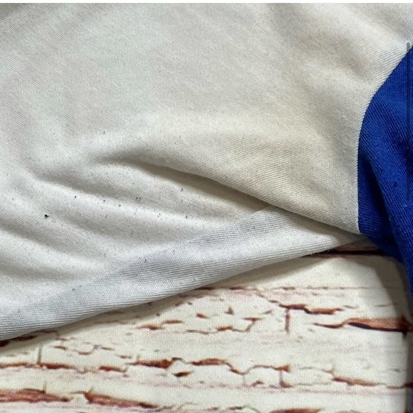 Nike 3/4 Sleeve KC Royals Color Block Top Blue/White Size Medium - Picture 3 of 4